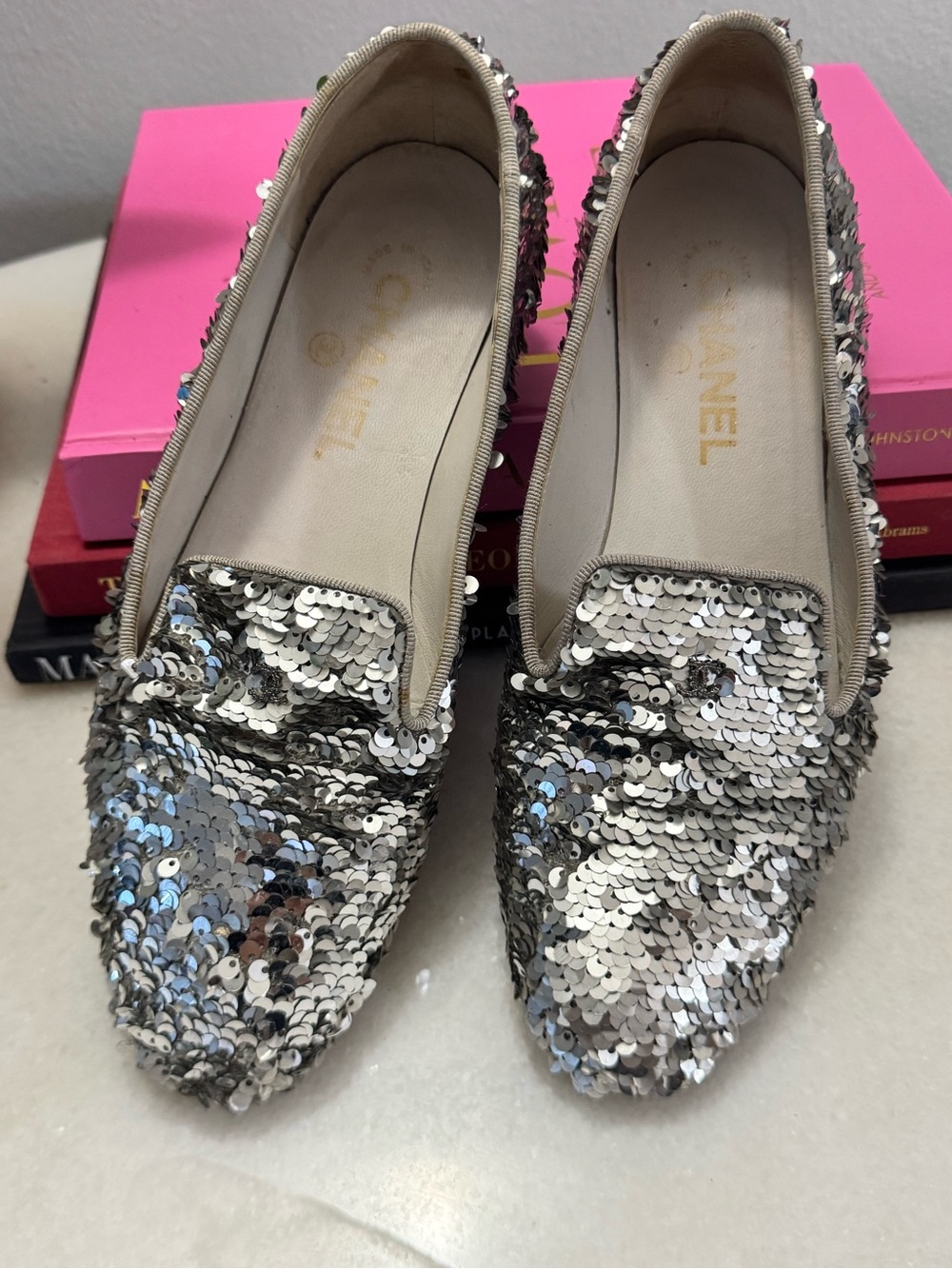 CHANEL 2016 Interlocking CC Logo Loafers